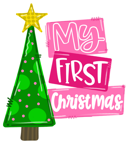 My First Christmas- pink