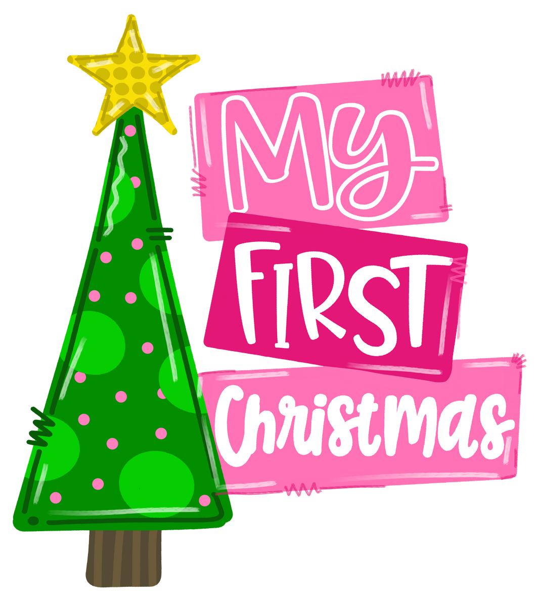 My First Christmas- pink
