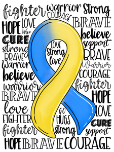 {Down Syndrome Awareness Ribbon}