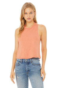 {Crossfit Lady} Crop Racerback Tank