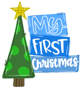 My First Christmas- blue