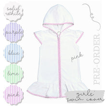 Load image into Gallery viewer, Girl&#39;s Terrycloth Swimsuit Cover Up