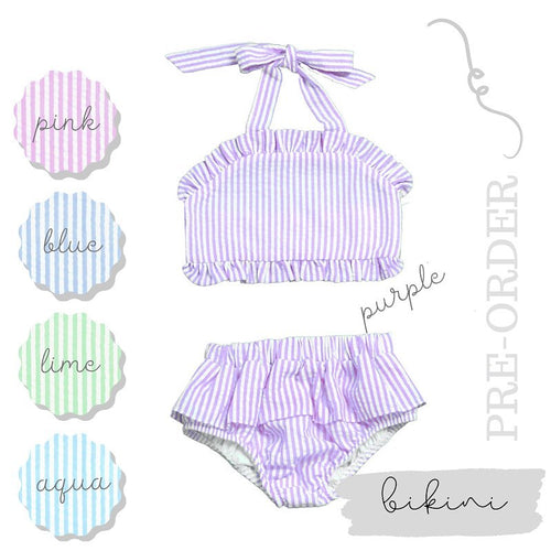 Seersucker Ruffle Bikini *PRE ORDER*