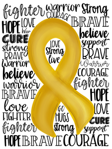 {Childhood Cancer Awareness Ribbon}