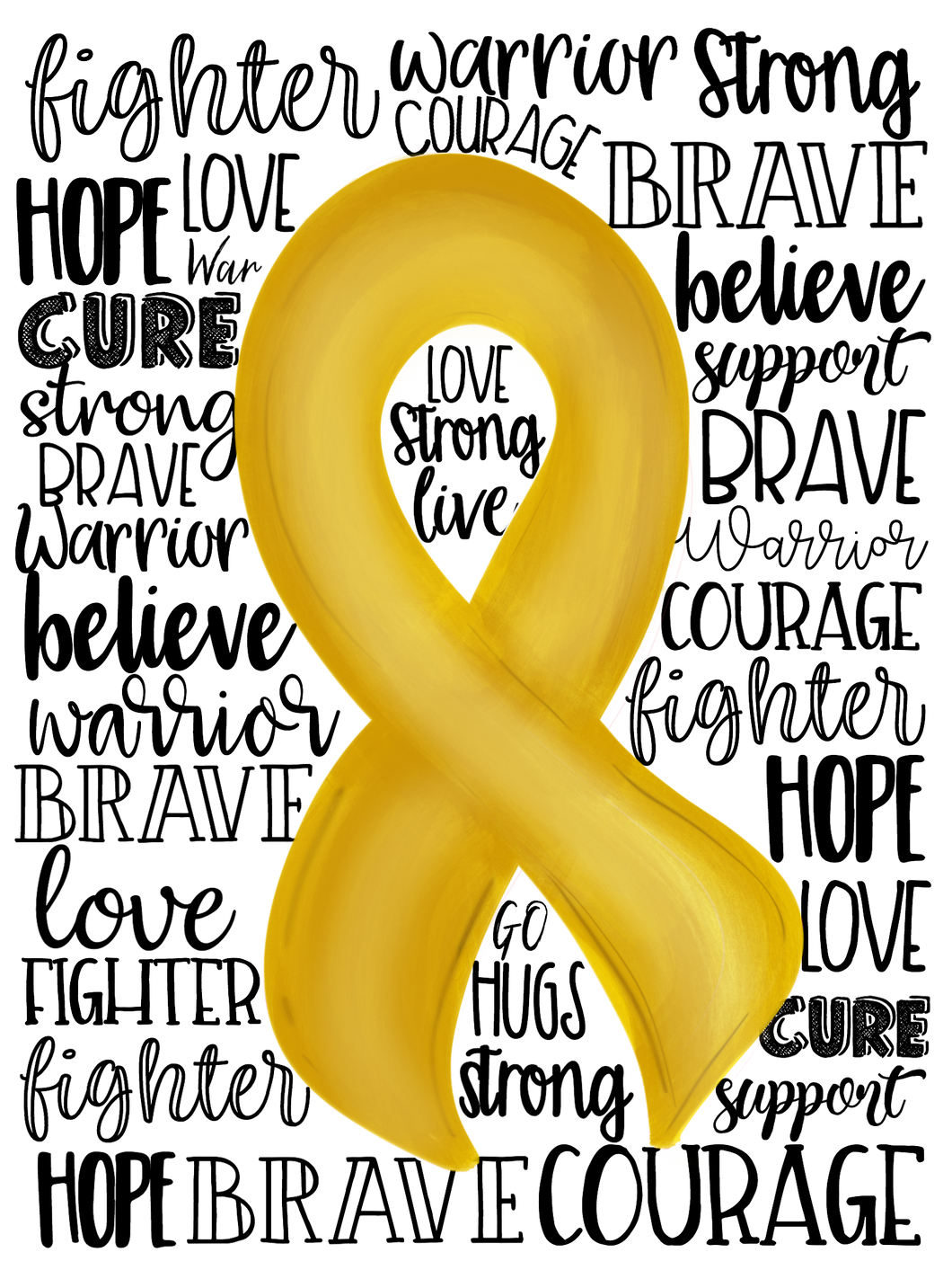{Childhood Cancer Awareness Ribbon}