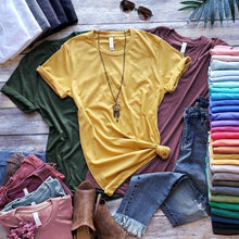 Load image into Gallery viewer, {Give Thanks} leopard pumpkin + cotton screen print tee