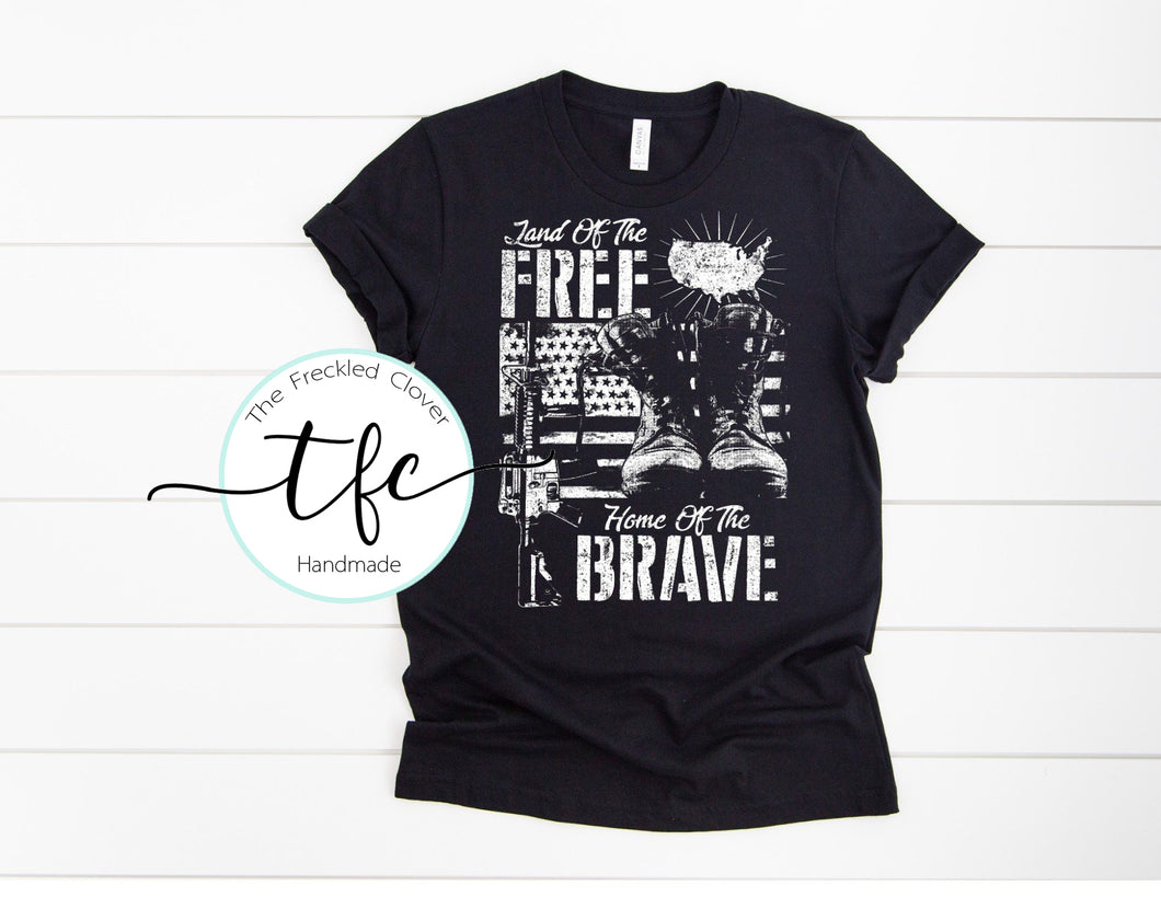 {Land Of The Free.  Home Of The Brave}