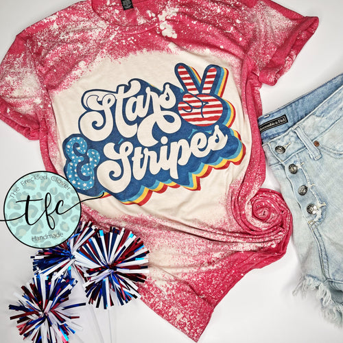 {Stars & Stripes} distressed tee