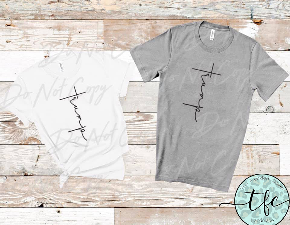 {Trump Script} screen print tee