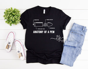 {Anatomy of a PEW} screen print tee