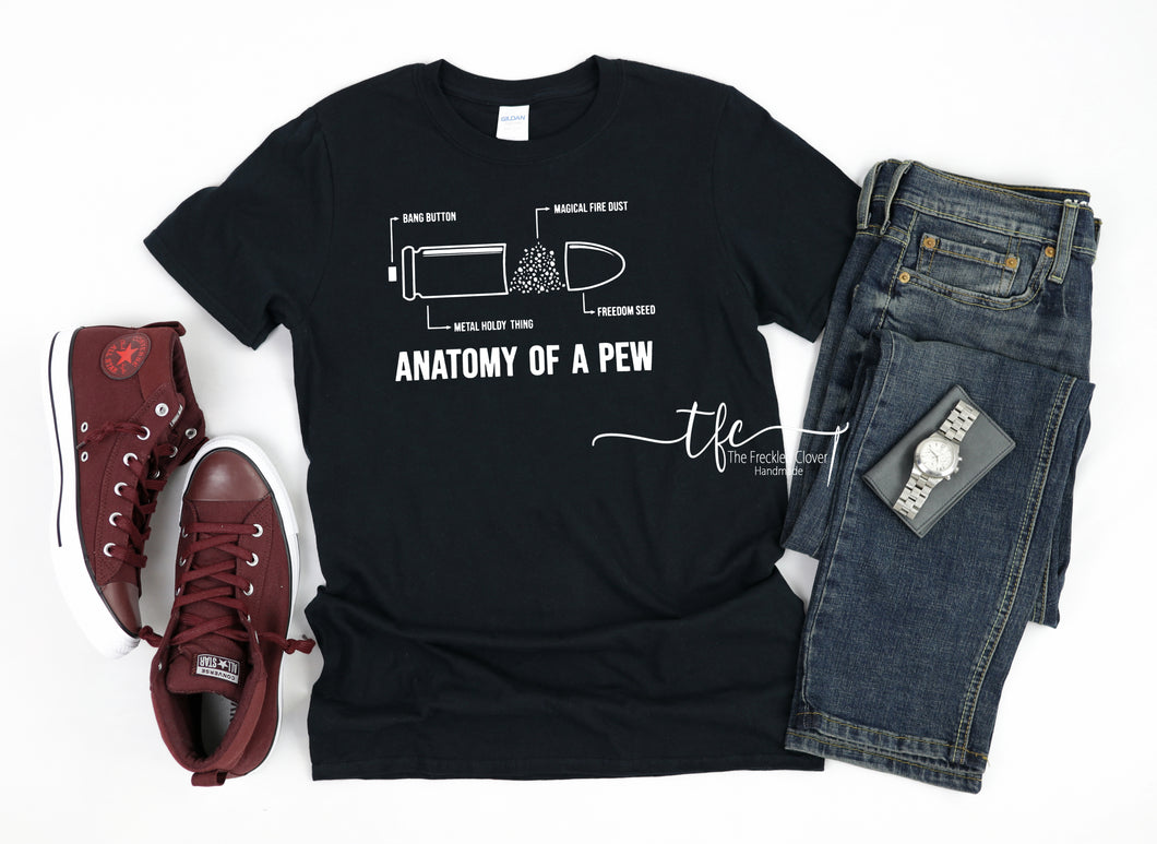 {Anatomy of a PEW} screen print tee