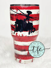 Load image into Gallery viewer, {Distressed American Flag} tumbler RTS