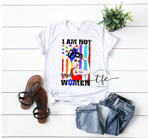 {Autism Mom} screen print tee