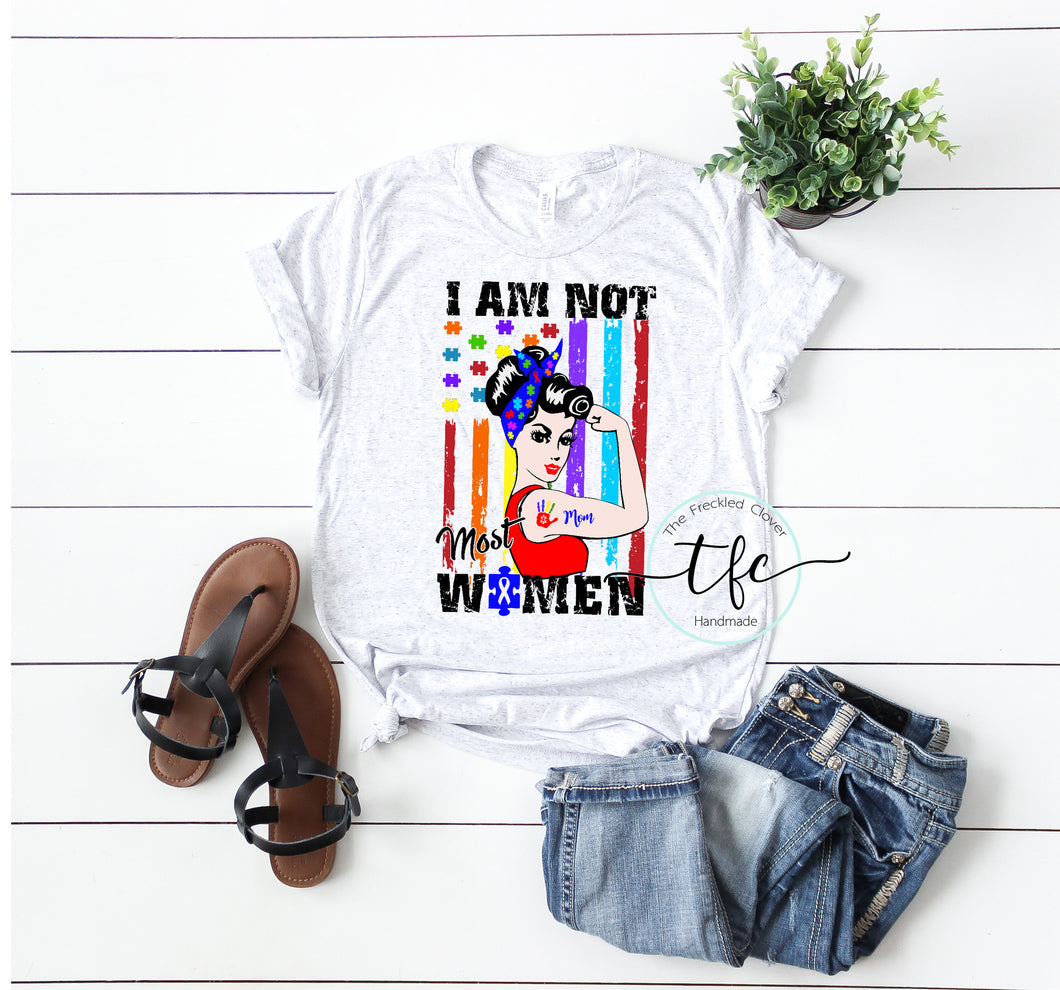 {Autism Mom} screen print tee