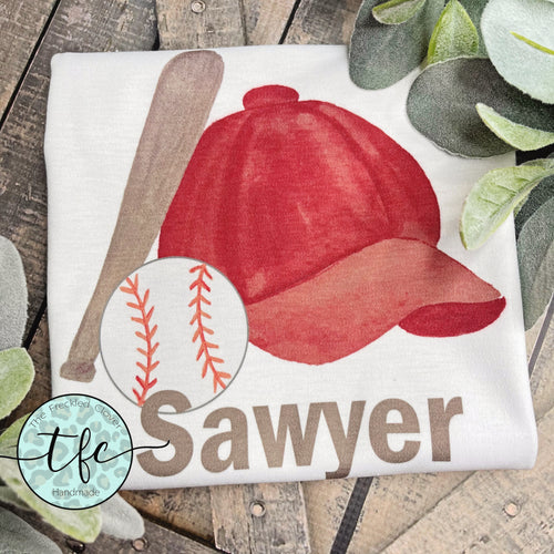 {Baseball Cap + Ball} sublimation tee