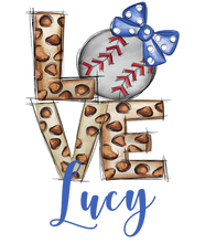 Load image into Gallery viewer, {Leopard Baseball Love} sublimation tee