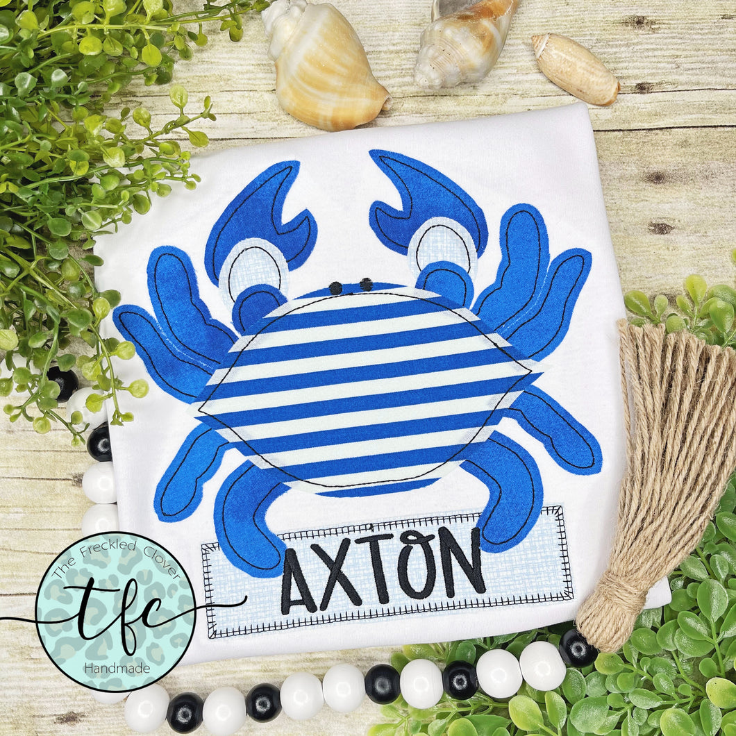 {Crabby Craig} applique tee