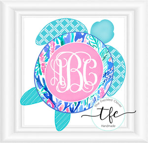 {Monogram Sea Turtle}