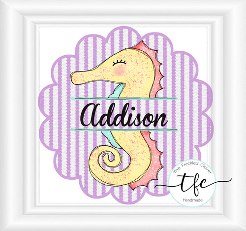 {Split Seahorse} tee