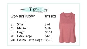 {Crossfit Lady} Crop Racerback Tank