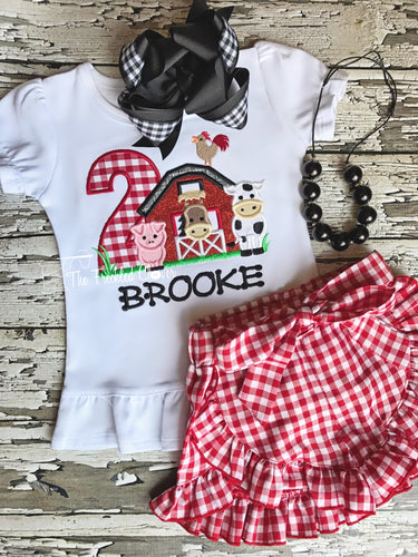 {Barn Animals} Birthday tee