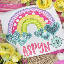 Load image into Gallery viewer, {Whimsy Rainbow} Applique tee