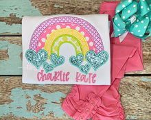 Load image into Gallery viewer, {Whimsy Rainbow} Applique tee