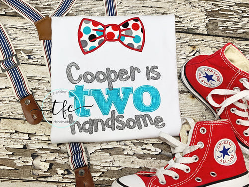{Two Handsome} Birthday tee