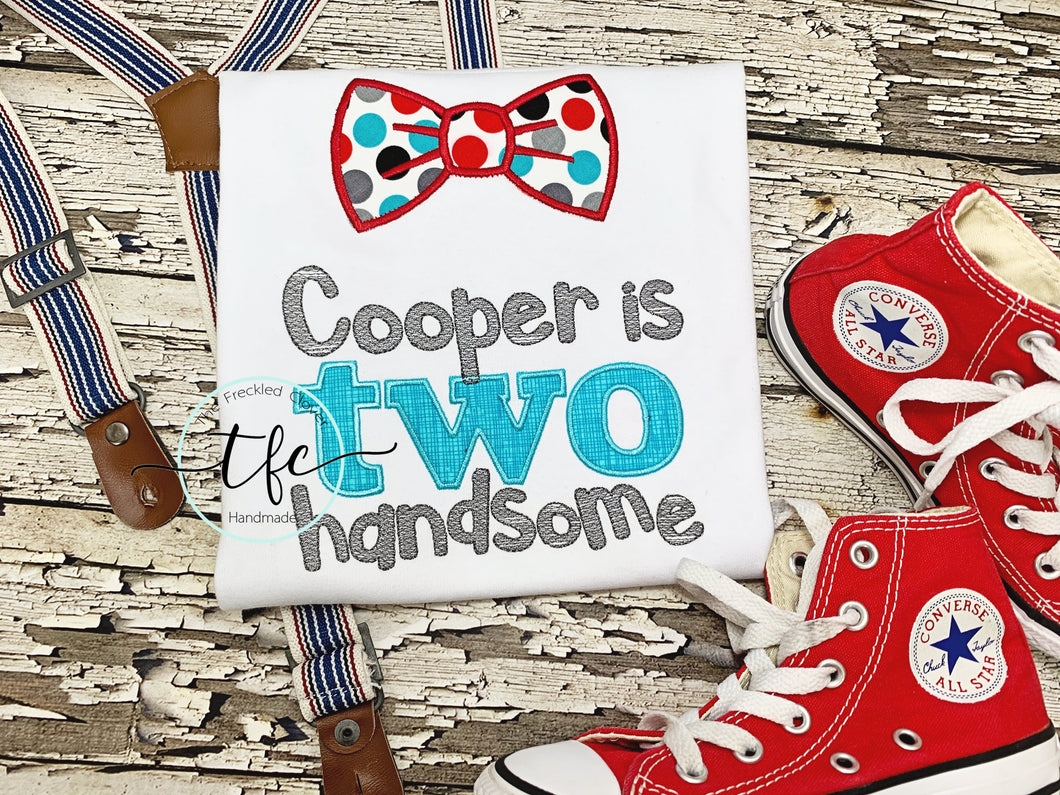 {Two Handsome} Birthday tee