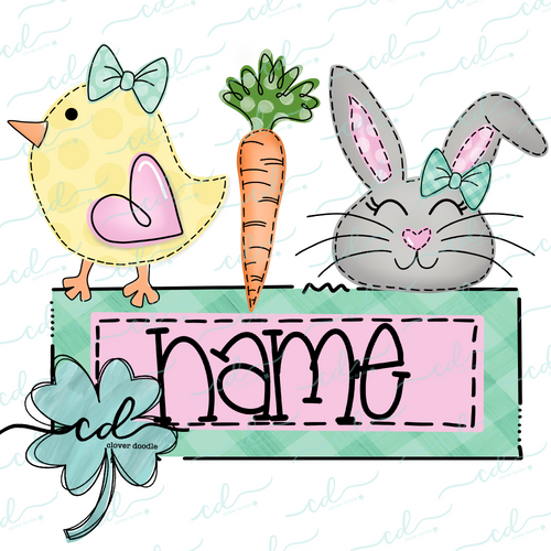 {Girl's Easter Trio} SUBLIMATION Tee