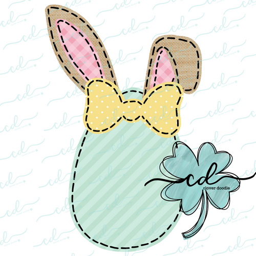 {Easter Bunny Egg} Girl's SUBLIMATION Tee