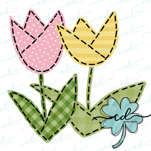{Spring Tulips} SUBLIMATION Tee