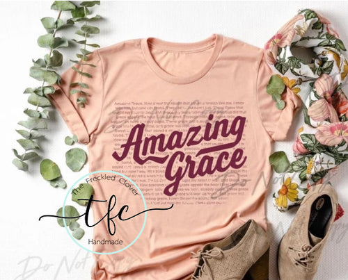 {Amazing Grace} Lyrics Tee
