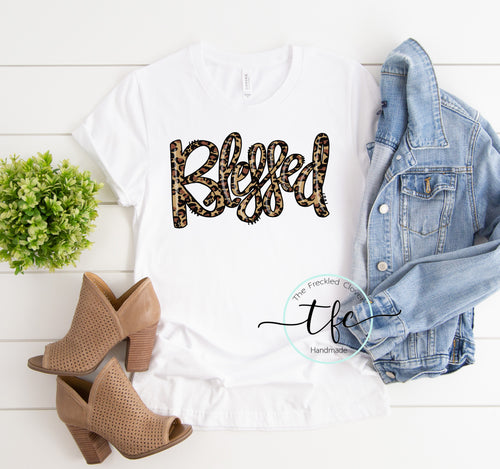 {Leopard Blessed Tee}