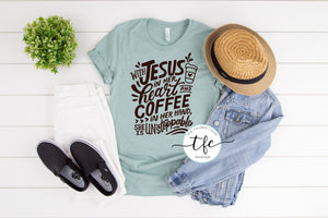 {She Is Unstoppable] screen print tee