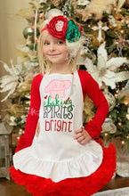 Load image into Gallery viewer, {Baking Spirits Bright} Youth ruffle apron