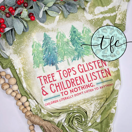 {Children Listen To Nothing} distressed tee