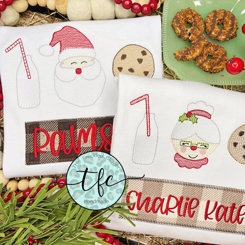 {North Pole Cookie Trio} sketch embroidery tee