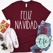 Load image into Gallery viewer, {Feliz Navidad} screen print tee