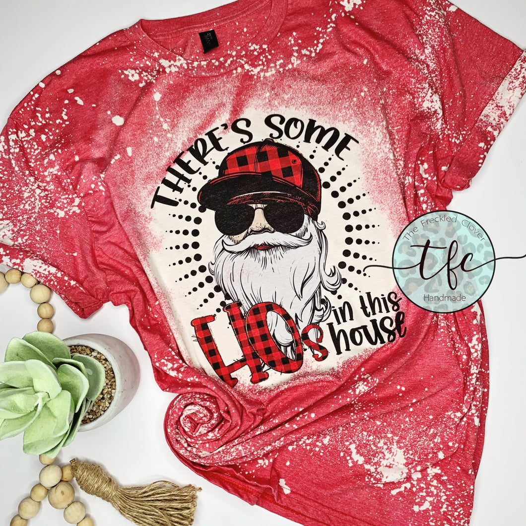 {There's Some HOs In This House} distressed tee