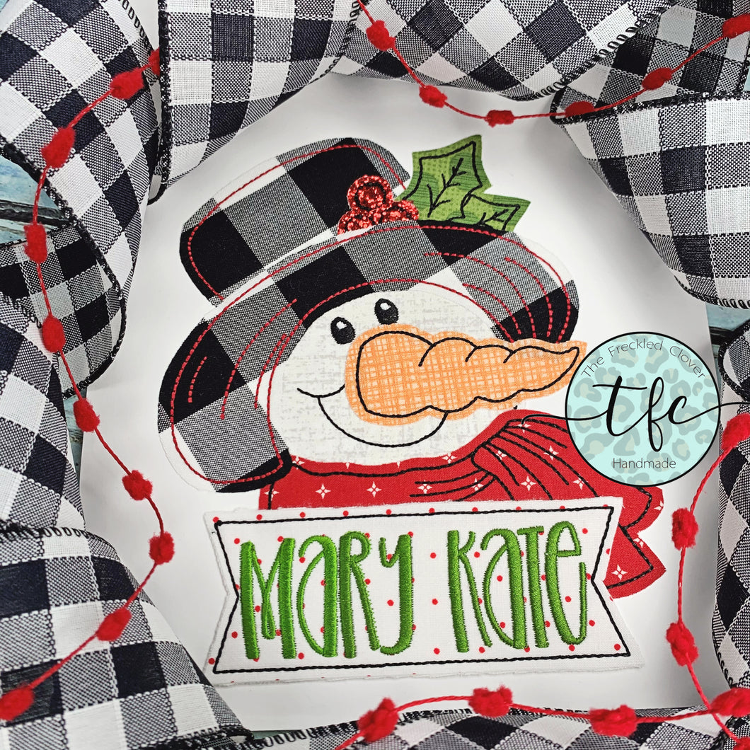 {Jackie Frost} applique design