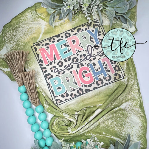 {Merry + Bright} distressed tee