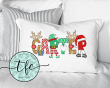 Load image into Gallery viewer, {Personalized Christmas Name Pillow Case}