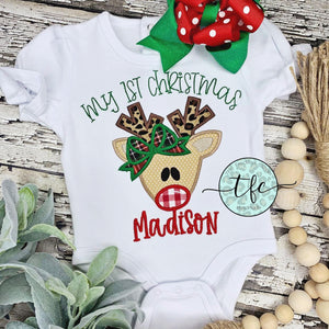 {Rita Reindeer} Applique tee