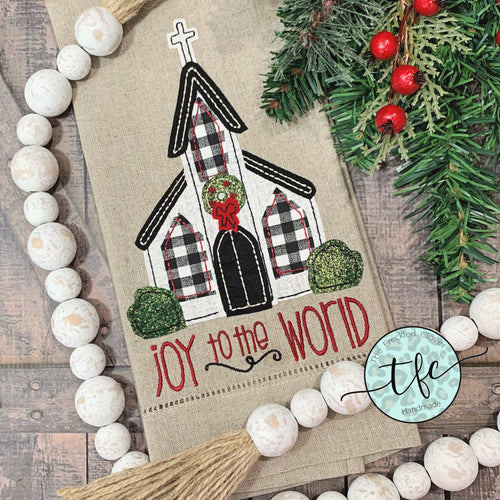 {Joy To The World} farmhouse Christmas church tee