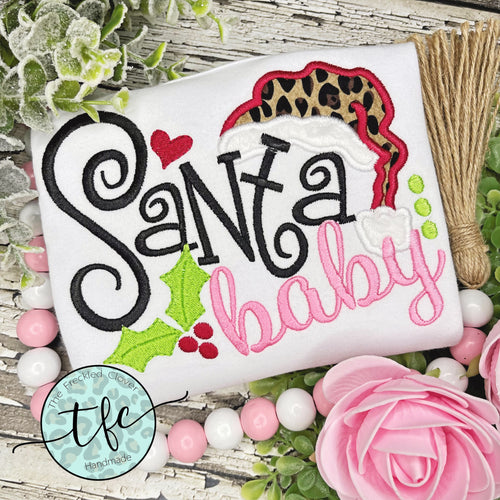 {Santa Baby} Applique tee