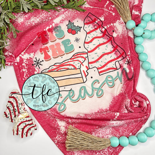{Tis The Season-SNACK CAKES} distressed tee