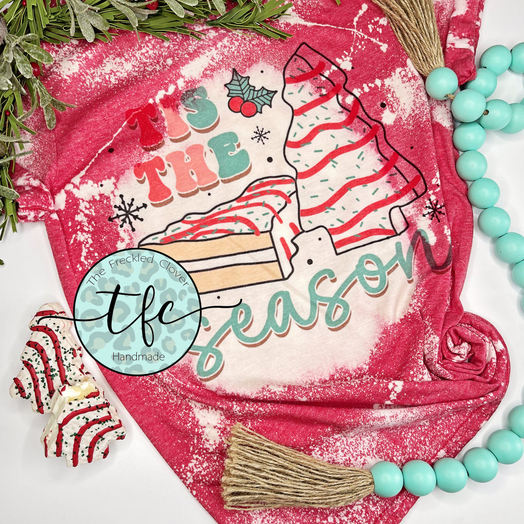 {Tis The Season-SNACK CAKES} distressed tee