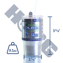 Load image into Gallery viewer, {Baby It&#39;s Cold Outside} Winter blue tumbler