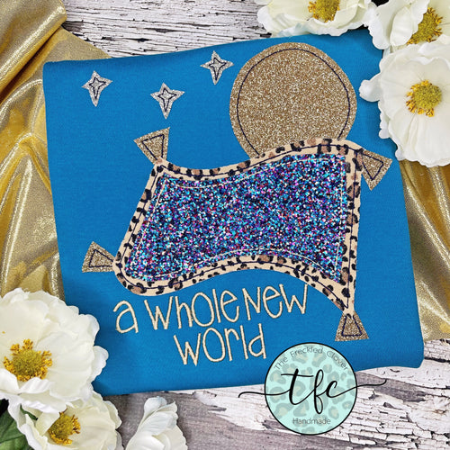 {Aladdin- Magic Carpet} applique tee